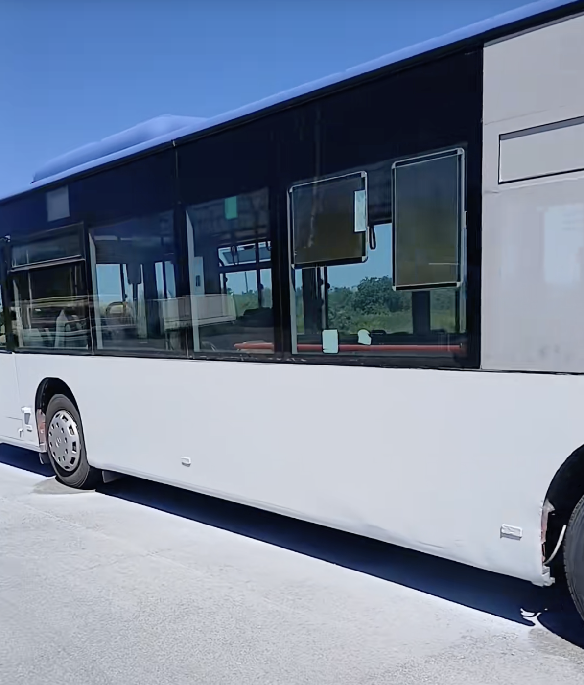 Λεωφορείο μετά τη βαφή
